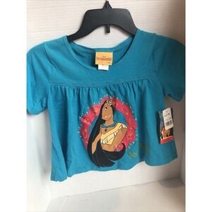 Disney Vintage Girls Pocahontas‎ Shirt  Small 7/8 New With Tags
